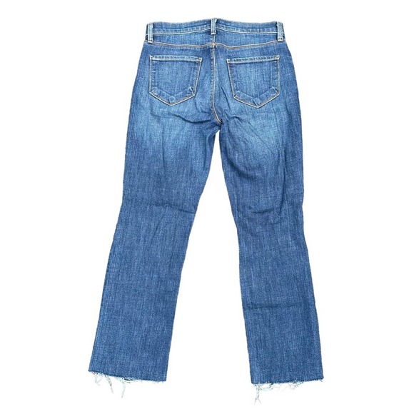 Lagence Jeans Womens Distressed High Rise Ankle Stretch Straight Leg Raw Hem 27 - Picture 7 of 7